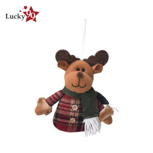 Lucky 99 Christmas Santa Snowman Elk Knit Doll Stuffed Toy For Home Office Party Decoration