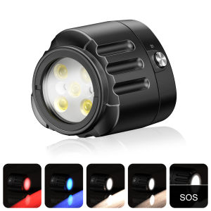 Starbea Diving Video Light 130FT/40M Waterproof Light Camera Fill Lights with Ball Head Hot Shoe Adapter Underwater Photography Lighting for Gopro Sony (SL-18)