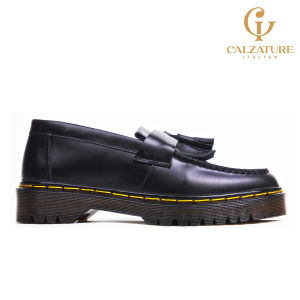 Sepatu Docmart Loafer Tassel Kulit Asli Calzature