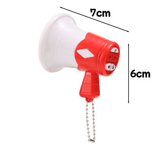 แตรอัดเสียงจำลองสุดสร้างสรรค์2ชิ้นของขวัญวันเกิดเด็กถือขนาดเล็กตลกพร้อมจี้กระเป๋าพวงกุญแจบันทึกเสียงได้