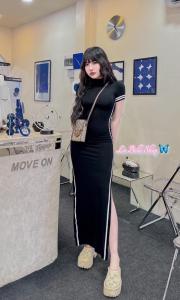 LONGDRESS HOLE BELAKANG WANITA IMPORT FASHION BANGKOK BKK