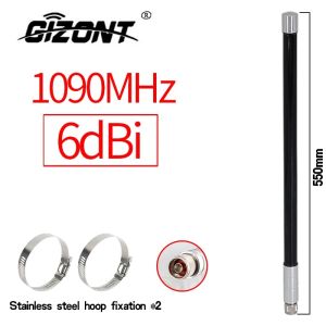 1090MHz ADS-B Antenna Fiberglass Outdoor Telemetering Remote Sensing Antennas N Male Supports FlightAware Piawarehan 5M Cable