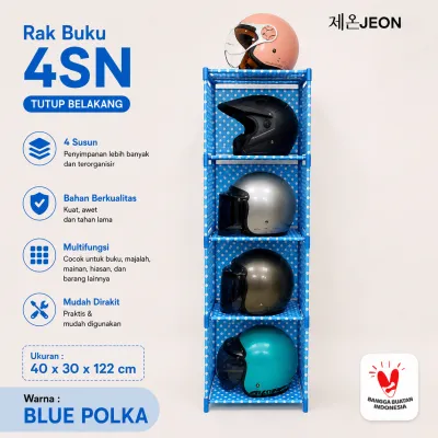 RAK BUKU 5 tingkat 4 susun NEW Tutup Belakang lemari kain serbaguna Grid Portable Multifungsi Sepatu baju tas helm Lemari bermotif Bongkar Pasang Tempat Serbaguna murah Kokoh Kuat