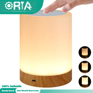 ORIA Portable Table Beside Lamp Dimmable Touch Lamp Rechargeable Small Night Light with 6 Lighting Colors for Living Room Office Desk Bedroom Ambient LED Light