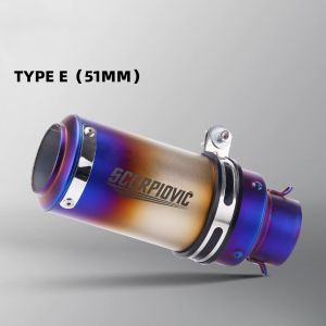 SC Project Muffler Full Exhaust System Muffler General Motorcycle Exhaust Muffler 51mm Caliber