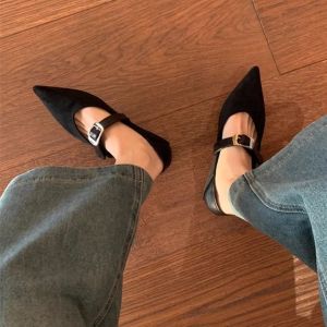 Free Shipping Flat Retro Pointed-Toe WomenS Shoes 2026 Autumn Collection Soft-Soled Comfortable And Versatile