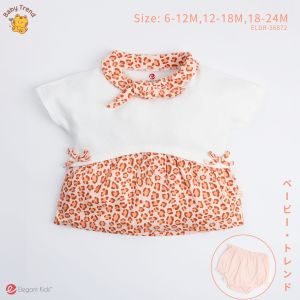 Elegant Kids ชุดเด็กผู้หญิง 6-24เดือน ชุดเดรสแขนสั้น+กางเกงซับใน Safari Cuties Collection | Babytrend