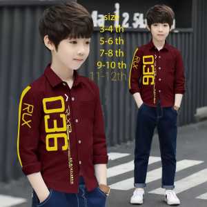 hem kids 326 kemeja anak laki laki usia 3-12th bahan katun stretch(NGARET)/COD