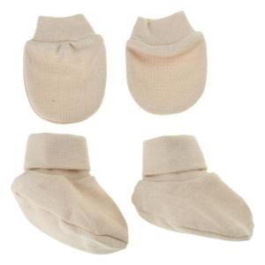 No Scratch Mittens Socks Set Anti Scratching Gloves Foot Covers Handguard Mitts for 0-12Month Infants Newborn Baby Gifts