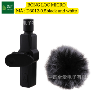Bông lọc chắn gió - tạp âm lông xù cho micro boya gocheck DJI GOPRO