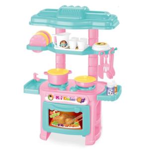 Pretend Play Cook Toy Interactive Simulation Oven Education Kitchen Toy Fun Activity Toy for Kids Hand Eye Coordination