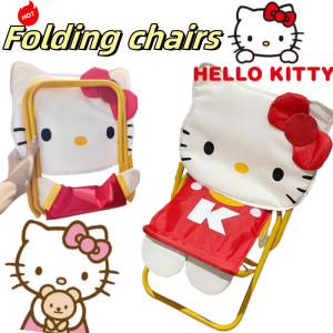 Hello Kitty cute cartoon anime creative kawaii waterproof portable super cute outdoor camping stainless steel folding chair
