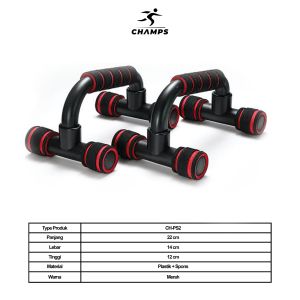 CHAMPS Push UP Stand Alat bantu Push up - Alat Push Up Stand Bar Olahraga Fitness Gym Pegangan Push Up CH-PS