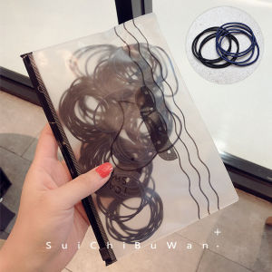 Gelang Rambut✨Korean Fashion Style 网红韩版头绳简约小圈细款发绳少女扎头发高弹力皮筋基础发圈 100pcs  /绑发圈/Hair Ring/Hair Tie/Hair Rope/Rubber Band/Ikat Rambut