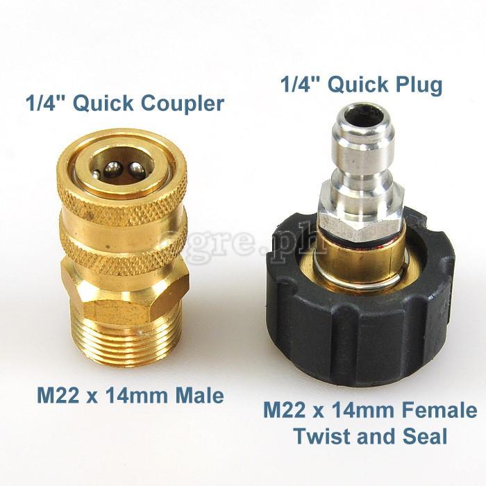 M22 x 1/4 Quick Connect Coupler Set | Lazada PH