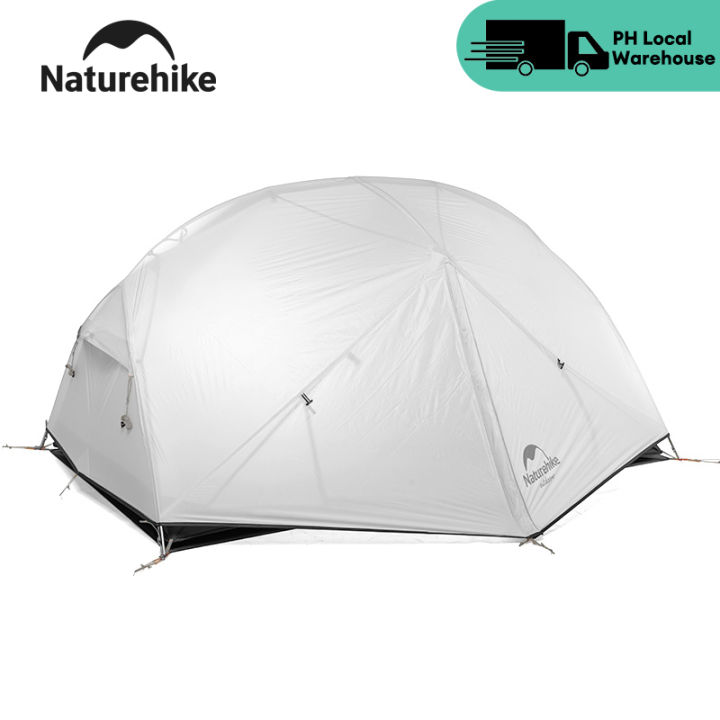 Naturehike Mongar Person Camping Tent 20D nylon /210T polyester Double  Layer Breathable Waterproof windproof professional ultralight Tent suitable 