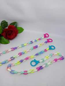 Strap Masker Rantai Akrilik 55 cm/ Kalung masker warna warni / Kalung masker Rantai acrylic