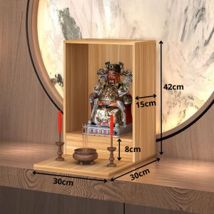 [FURNI HOME] Bàn thờ treo tường thờ gia tiên cúng phật thờ thần tài ông địa gỗ MDF tặng kèm phụ kiện treo MS01-1