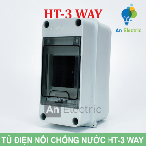 Tủ điện phân phối chống nước HT-3 WAY chuẩn IP65 (HT Series) - Waterproof Power Distribution Boxes HT-3 WAY IP65