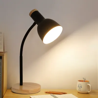 Nordic LED desk lamp eye protection desk college dormitory simple creative learning plug-in ins girl bedside lamp small desk lamp ins wind