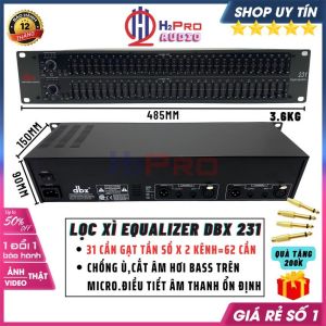 Lọc Xì Âm Thanh Dbx 231 Cho Karaoke-Nghe Nhạc 62 Cần Cân Chỉnh Sắc Nét Từng Âm Thanh Quà 200K 4 Jack 6 Ly-H2Pro Audio