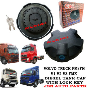 PENUTUP TANGKI MINYAK DIESEL TANK CAP VOLVO FM10 FM12 FM/FH V1 V2 V3 FMX FUEL TANK CAP WITH KEY LOCK LORRY TRUCK AKSESORI FUEL CAP