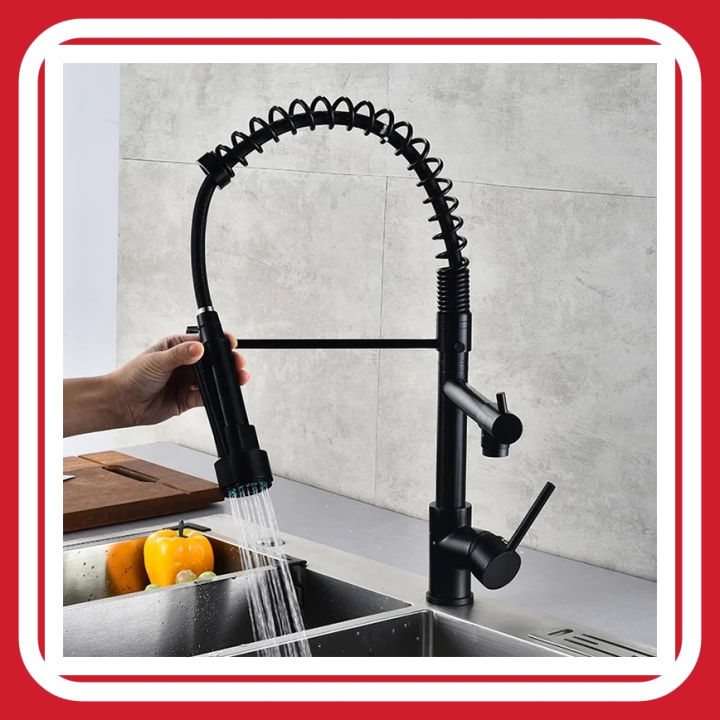 Keran%20Pantry%20Kran%20Dapur%20Cuci%20Piring%20Fleksibel%20Hitam%20Matte%20Panas%20dan%20Dingin%20SUS%20304%20Keran%20Air%201/2%20Inch%20Keran%20Angsa%20Fleksibel%20Kepala%20Besar%20-%20Image%202