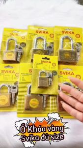 Ổ Khóa SVIKA Dày Dặn Bảo Vệ Tài Sản – 50 - 60mm Thiết Kế Chống Cắt Giữ Chìa & Kèm 4 Chìa