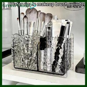 [Green Cindy] 2 lỗ mỹ phẩm hộp lưu trữ trang điểm bàn chải chủ Organizer son môi lông mày bút chì phòng tắm lưu trữ hiển thị đứng