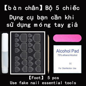 [TẶNG KEO DÁN]【bàn chân】Móng Chân Giả Bộ 24 Móng Tay Giả Móng Giả Móng Giả Dài