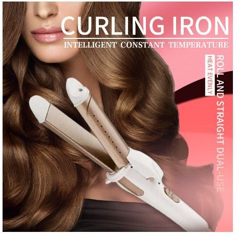 NOVA-809 2in1 Hair Straightening and Curling Iron (White&Gold) Comfort  Lazada PH