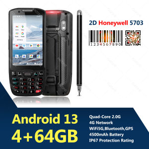 Android 13 PDA 4G+64G Qualcomm Processor CPU 1D 2D Barcode Scanner Reader NFC IP67 Rugged Data Collector Terminal PDA GZQIANJI