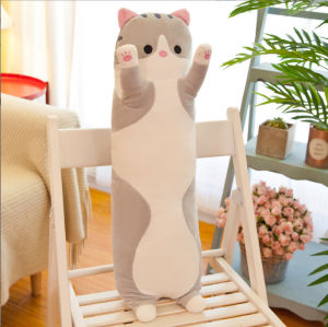 MamaKiddo 50cm-130cm Long Cat Pillow Plush Toy Stuffed Dolls Boys Girls Kids Gift - 6352
