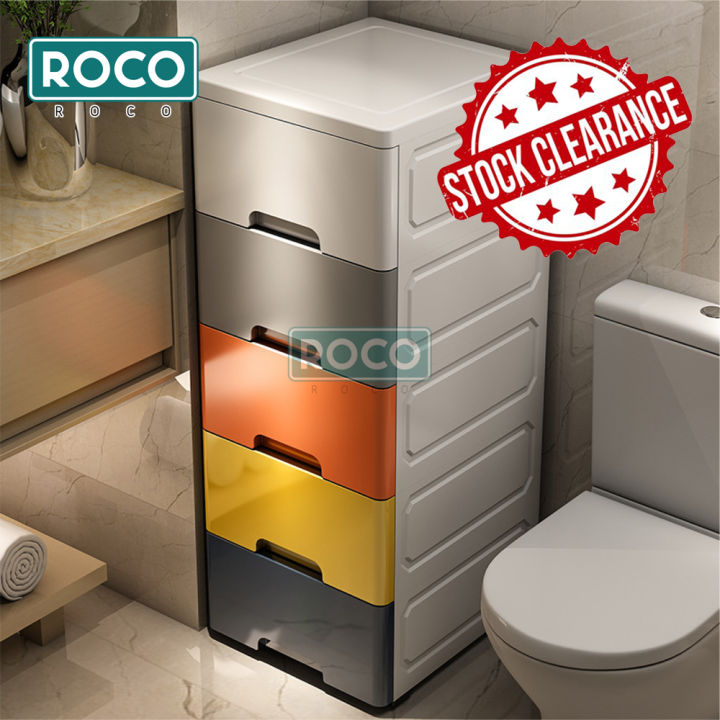 [Clearance] ROCO 30cm 5-6 Tier Colorful Nordic Drawers Rolling Storage ...