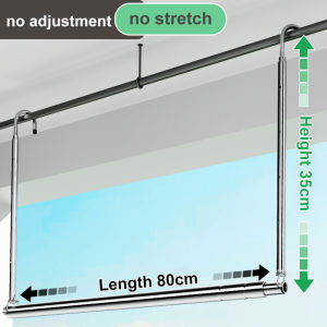 EL Stainless Steel Clothes Rack Extendable Balcony Outdoor Drying Rack Ceiling-Mounted Fixed Windproof Single Pole clothes hanger