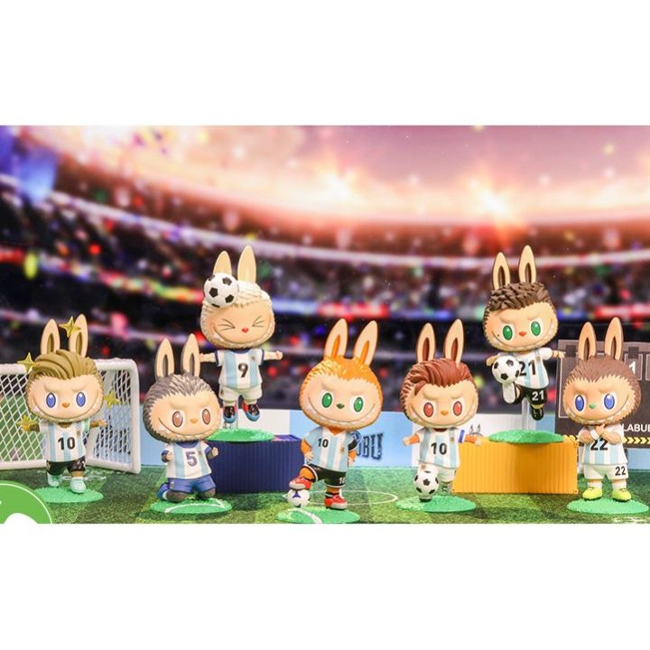 Ready Stock] Popmart Labubu Argentina Football Blind Box LABUBU 