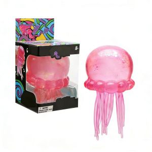 KEBETEME 3PCS Jellyfish Maltose Squishy Toy Soft Colors Cute Jelly Fish Modeling Stress Relief Relax Fun Toy for Friends Gifts