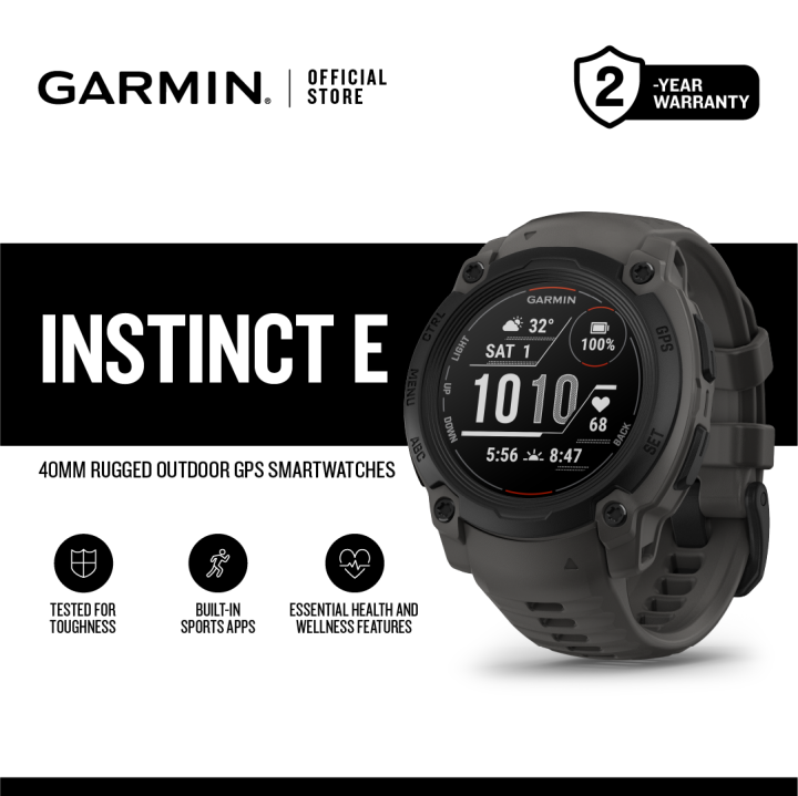 Garmin Instinct E, Rugged, Outdoor Fitness, GPS Smartwatch, for Outdoor  Activities Lazada PH