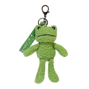Unique Green for Frog Keychain Plush Cartoon Funny Decoration for Doll Keyrings Car Keys Bag Decor Party Favor Pr