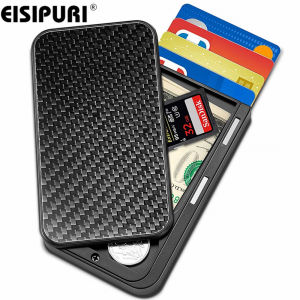 Carbon Fiber Minimalist Rfid Card Holder Men Purse Wallet for Credit Cards Bank Business ID Card Holder Case