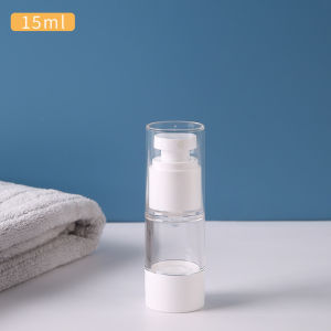 15/30/50ML Travel Portable Clear Plastic Vacuum Spray Cosmetic Skincare Lotion Jar Bottle