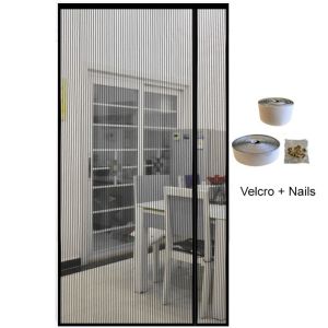 YIYU STUDIO Tự dính Màn cửa từ mở bên Đóng tự động từ tính Chống côn trùng Màn cửa sổ Hộ gia đình Lưới Màn chống muỗi Phòng khách