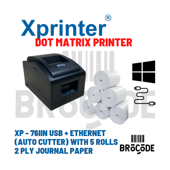 Xprinter XPC76IIN DOT MATRIX RECEIPT PRINTER WITH AUTO CUTTER Lazada PH