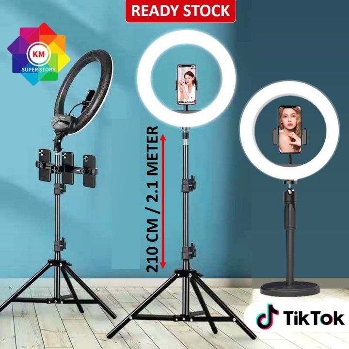 Ring Light 26cm Live Stand Tone Super Bright Dimmable with