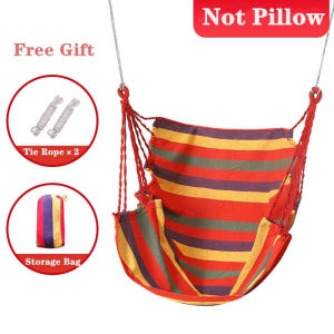 Hanging Chair Camping Hammock Dormitory Adult Hammock Canvas Fabric Detachable Folding Anti-Rollover