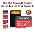 Thẻ nhớ Yoosee 32GB 64GB 128GB 256GB Class 10 chuyên dụng cho Camera IP và Điện thoại - THẺ NHỚ KHÔNG KÈM HỘP  TUỲ LÔ. 