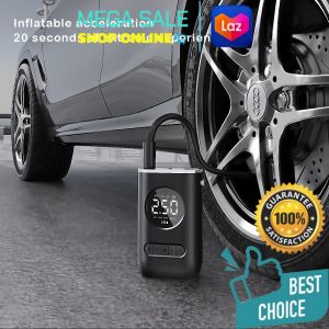 Fast Inflation Wireless Tire Pump – 150PSI LED Smart Display Portable & Rechargeable