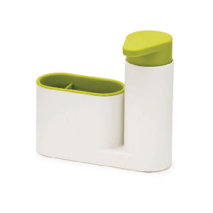 2in1 Sink Tidy Set - Kitchen Sink Organizer Soap Dispenser Pump Bottle Storage Compartments / Bekas Sabun Cecair