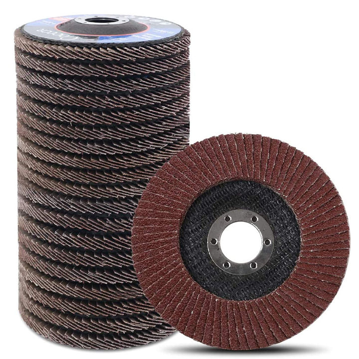 20PCS Mata Gerinda Amplas Susun 4 Inch FLAP DISC GriT NO 40 sampai 400 ...