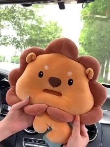 3D cartoon Car Tissue  Holder Cute Lion Tissue  Cover Napkin Holder for Car Armrest  Soft PP Cotton Multifun